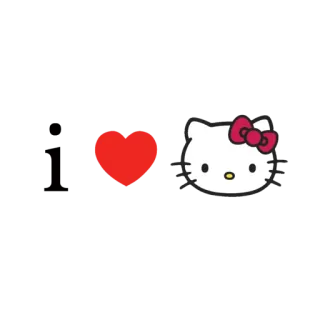 🥰 Hello Kitty cartoon, kawaii, cute, heart, sanrio telegram sticker