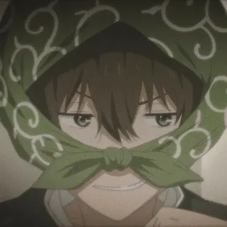 🎐 Anime, Ragazzo, Sciarpa, Sorrisetto telegram sticker