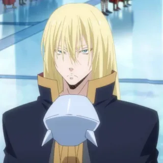 😠 Luminous Valentine That Time I Got Reincarnated as a Slime Anime, Personnage, cheveux blonds, Vampire telegram sticker