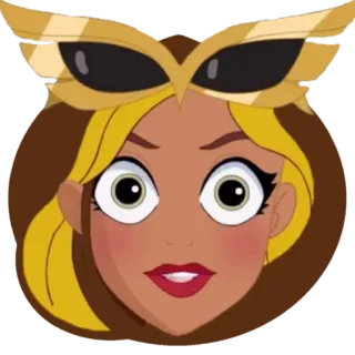 😳 Owl Girl DC Super Hero Girls owl girl, dc super hero girls, superhero, cartoon, girl, mask telegram sticker
