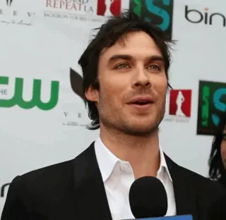 🥀 Ian Somerhalder actor, celebrity, man, portrait, entertainment telegram sticker
