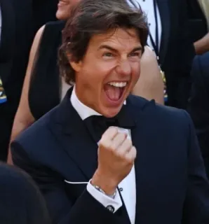 ✨ Tom Cruise actor, celebridad, éxito, logro telegram sticker