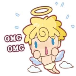 Angel baby @StikerDi whatsapp stickers