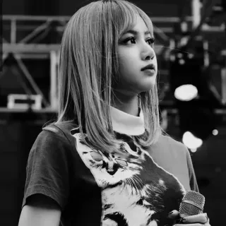 ⛲️ Lisa Лиса, Blackpink, певица, K-pop, знаменитость, женщина, портрет telegram sticker