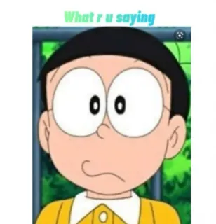 🤔 Doraemon What r u saying Doraemon, Anime, Hoạt hình, Câu nói, Câu hỏi whatsapp sticker