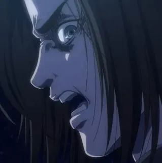 🍥 Eren Yeager Attack on Titan anime, angry, attack on titan, eren yeager, manga, shingeki no kyojin telegram sticker