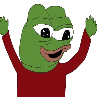 😀 Pepe the Frog ペペ, カエル, ミーム, ネットミーム telegram sticker