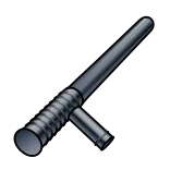 🗡 baton, weapon, riot control, police, nightstick, defense telegram sticker