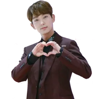 ❤️ heart, love, korean, man, suit, actor telegram sticker