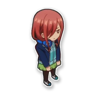 💙 Anime, Gadis, Karakter, Sedih whatsapp sticker
