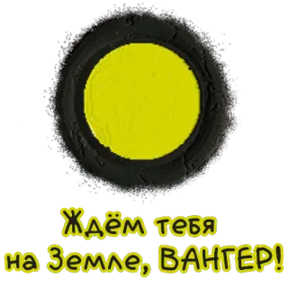 🌚 Ждём тебя на Земле, ВАНГЕР! whatsapp sticker