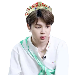 😳 Jimin kpop, sänger, idol, krone, porträt, jimin, bts telegram sticker