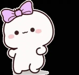 😗 fofo, kawaii, adorável, desenho animado, personagem telegram sticker