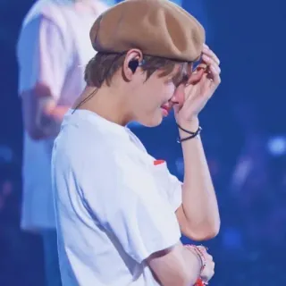 ⚔ V K-pop, BTS, Korean, singer, idol, tears, crying telegram sticker