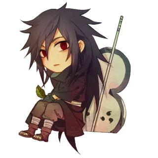 😄 Madara Uchiha Naruto Anime, Naruto, Madara, Uchiha, Chibi, Adesivo, Manga telegram sticker