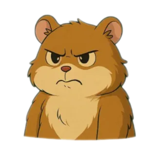 🧸 หมี, โกรธ, การ์ตูน, สัตว์, น่ารัก, มีขน telegram sticker