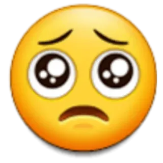 🥺 emoji, sad, begging, pleading, eyes telegram sticker