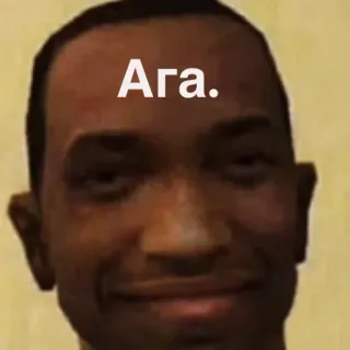 🙂 Carl Johnson Grand Theft Auto: San Andreas Ага. CJ, Carl Johnson, GTA, Grand Theft Auto, San Andreas, Видеоигра, Персонаж telegram sticker