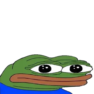 😐 Pepe the Frog Pepe, Frosch, Meme, Internet Meme telegram sticker