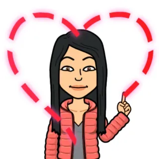❤️ Desenho animado, Avatar, Bitmoji, Coração, Amor, Retrato telegram sticker