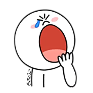 😴 Cartoon, Emotion, Weinen, Traurig, Ausdruck, Sticker telegram sticker