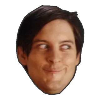 😏 Peter Parker Spider-Man Meme, Engraçado, Tobey Maguire, Spider-Man, Rosto, Expressão, Sorriso malicioso telegram sticker