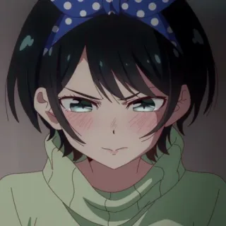 😳 Ruka Sarashina Rent-A-Girlfriend anime, manga, cute, girl, character, Ruka Sarashina, Rent-A-Girlfriend telegram sticker