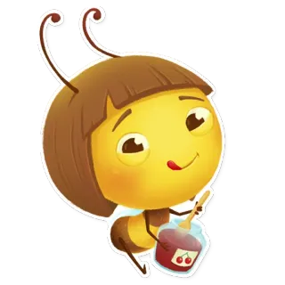 Polly Bee whatsapp stickers