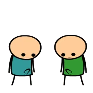 💦 Cartoon, Cyanide and Happiness, Strichmännchen, Figuren, lustig telegram sticker