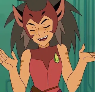🤷‍♀️ Catra She-Ra and the Princesses of Power desenho animado, personagem, animação, Netflix, sheraprincesasdopoder telegram sticker