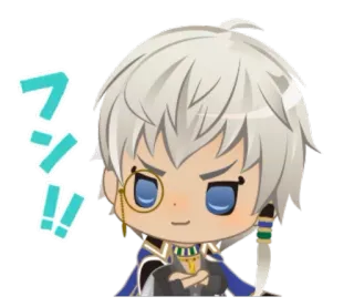 ❕ フン！！ Anime, Manga, Dễ thương, Chibi, Biểu cảm, Khó chịu whatsapp sticker