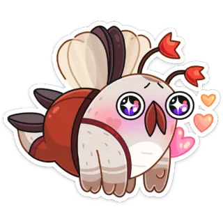 🤩 cute, animal, hearts, sticker, cartoon telegram sticker