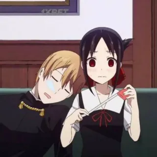 ❤️ Kaguya Shinomiya Kaguya-sama: Love Is War Аниме, Пара, Любовь, Романтика, Kaguya-sama: Love Is War, Кагуя Синомия, Миюки Широгане telegram sticker