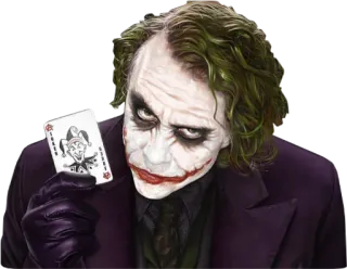 🃏 Joker ジョーカー, ヴィラン, アメコミ, トランプ, DCコミックス, ヒース・レジャー telegram sticker