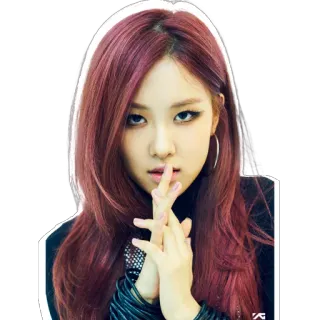 😗 Rose kpop, singer, Rose, Blackpink, woman telegram sticker