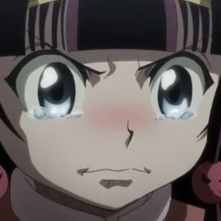 🥺 Alluka Zoldyck Hunter x Hunter Anime, weinen, traurig, Alluka, Hunter x Hunter telegram sticker