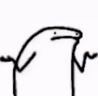 🙁 gambar batang, angkat bahu, pertanyaan, bingung, meme telegram sticker