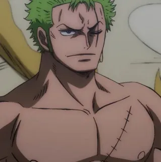 🐉 Zoro One Piece Аниме, Манга, Ророноа Зоро, Ван Пис, Мечник telegram sticker
