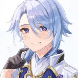 ✨ Kamisato Ayato Genshin Impact Anime, Genshin Impact, Kamisato Ayato, Videospiel, Charakter whatsapp sticker