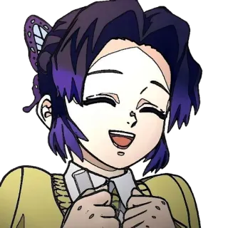 🧚‍♀ Shinobu Kocho Demon Slayer anime, demon slayer, shinobu kocho, sticker, cartoon telegram sticker