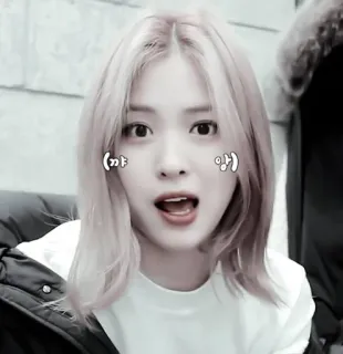 🥅 (꺄 앙) kpop, gezicht, portret, schattig, koreaans telegram sticker