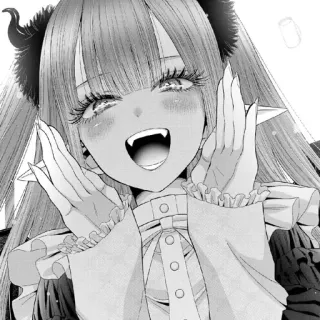 😻 Anime, Manga, Dziewczyna, Demon, Cosplay, Wampir, Słodkie telegram sticker