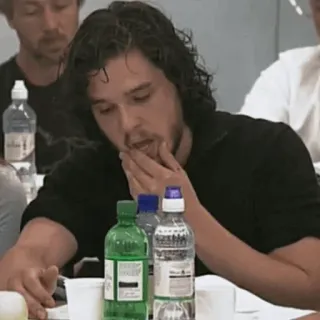 😐 Jon Snow Game of Thrones Jon Snow, Game of Thrones, Kit Harington telegram sticker