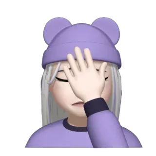🤦‍♀ Facepalm, Thất vọng, Ngượng ngùng, Biểu tượng cảm xúc, Nhãn dán, Phim hoạt hình whatsapp sticker