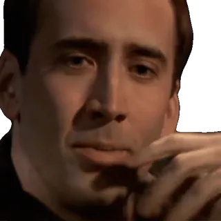 😂 Nicolas Cage Vampire's Kiss telegram sticker