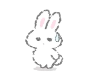 🍩 lapin, mignon, lapinou, kawaii, autocollant, animal telegram sticker