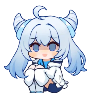 😨 anime, cartoon, chibi, kawaii, cute telegram sticker