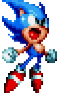😡 Sonic the Hedgehog sonic, hedgehog, game, sega, pixel art, videogame character telegram sticker