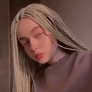 🎈 woman, portrait, braids, beauty, girl, model, fashion, style whatsapp sticker