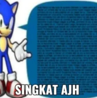 🤝 Sonic the Hedgehog SINGKAT AJH telegram sticker